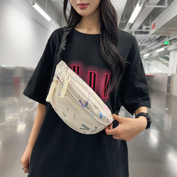 Muška torba za prsa s graffiti printom, najlon, prozračna, velika kapaciteta, za slobodno vrijeme putovanja