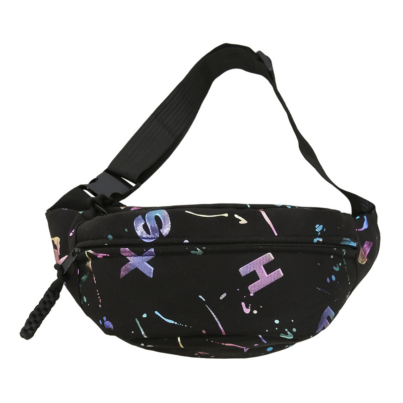 Muška torba za prsa s graffiti printom, najlon, prozračna, velika kapaciteta, za slobodno vrijeme putovanja