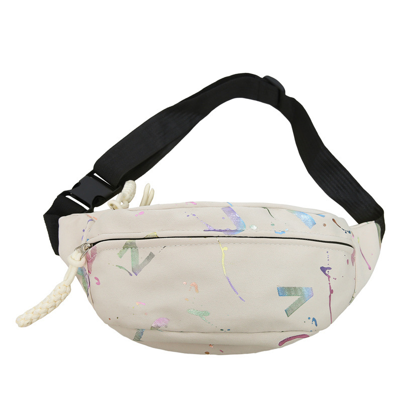 Muška torba za prsa s graffiti printom, najlon, prozračna, velika kapaciteta, za slobodno vrijeme putovanja