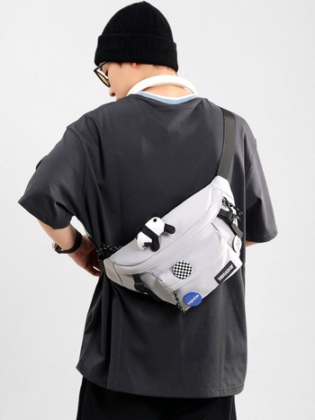 Muška crossbody torba – gradski stil, svakodnevna torba, kompatibilna s 8-inčnim prijenosnim računalom