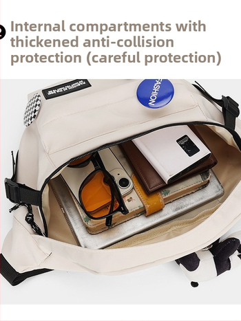 Muška crossbody torba – gradski stil, svakodnevna torba, kompatibilna s 8-inčnim prijenosnim računalom