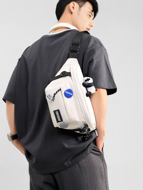 Muška crossbody torba – gradski stil, svakodnevna torba, kompatibilna s 8-inčnim prijenosnim računalom