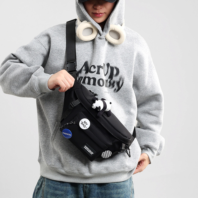 Muška crossbody torba – gradski stil, svakodnevna torba, kompatibilna s 8-inčnim prijenosnim računalom