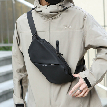 Muška torbica za prsa, ulični stil, najlon, ultra lagan dizajn, jednostavna podstava od poliestera