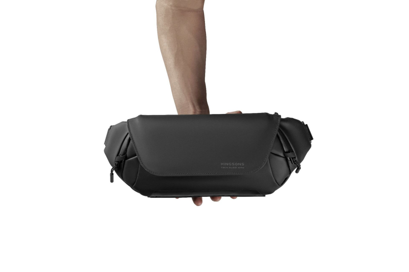 Muška crossbody torba, vodootporna, velika kapaciteta, poliester, podstava od najlona