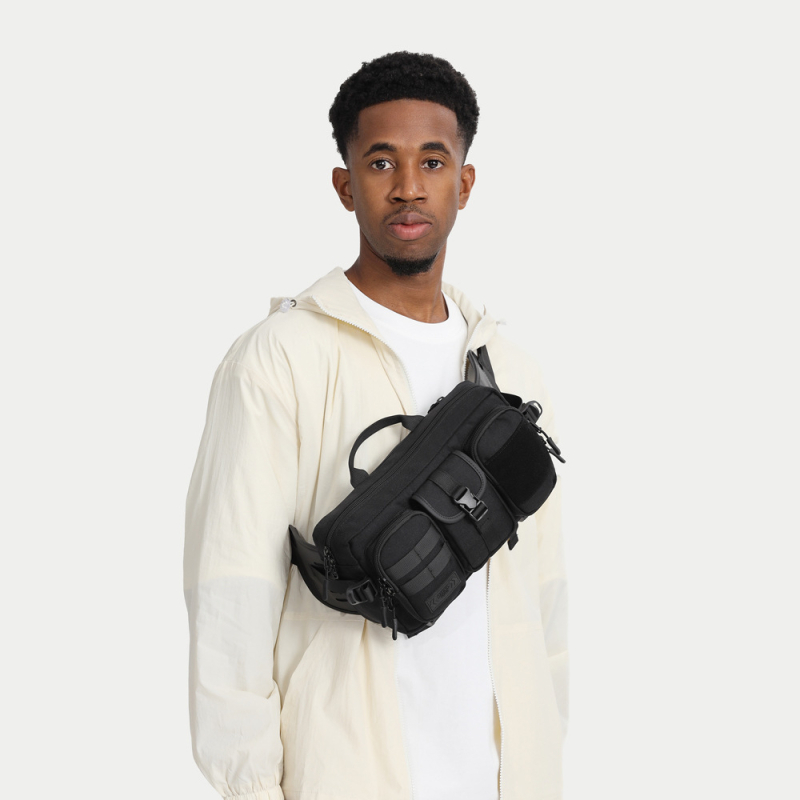 Ozuko Taktična muška torbica oko struka, vodootporna Crossbody torba, ultra lagana i otporna, Oxford platno, velika kapaciteta za slobodno vrijeme