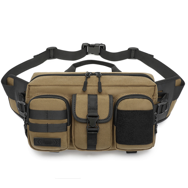 Ozuko Taktična muška torbica oko struka, vodootporna Crossbody torba, ultra lagana i otporna, Oxford platno, velika kapaciteta za slobodno vrijeme