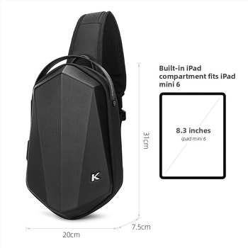 Muška chest bag – EVA, vodootporna, street style, model 1015