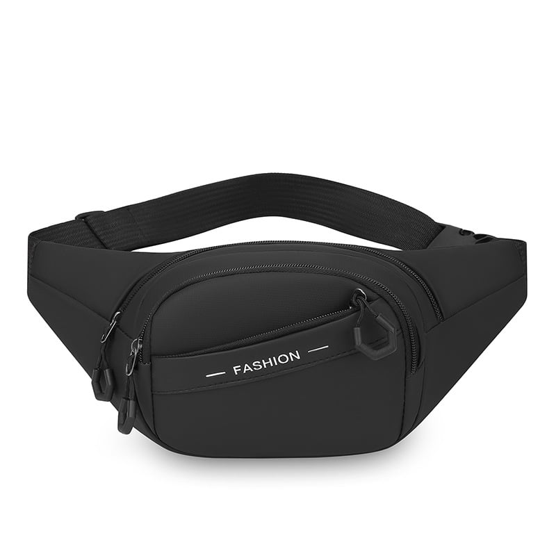 Muška sportska torba za struk – Oxford platno, poliester podstava, zatvarač, horizontalni kvadratni oblik, unutarnja džep s zatvaračem