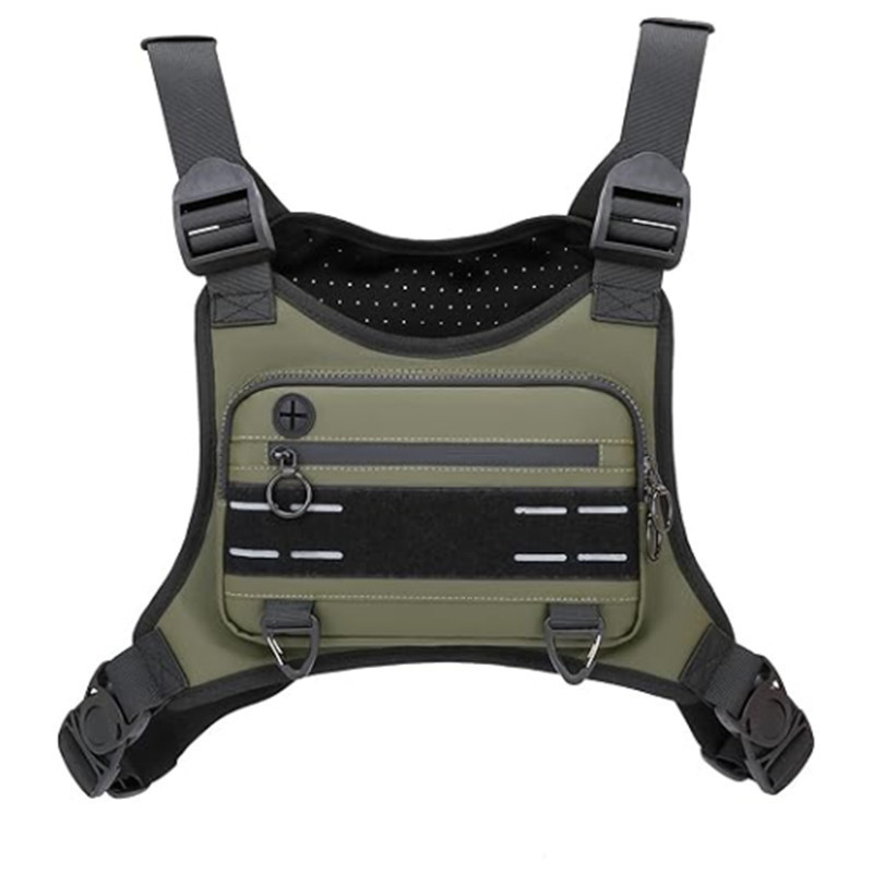 Geantă de piept tactică pentru exterior, multifuncțională – ultraușoară, rezistentă, extensibilă; material Oxford, căptușeală nylon