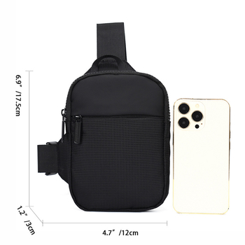 Muška crossbody torbica za telefon, lagana, vodootporna, minimalistička, pogodno za 8-inčni prijenosnik