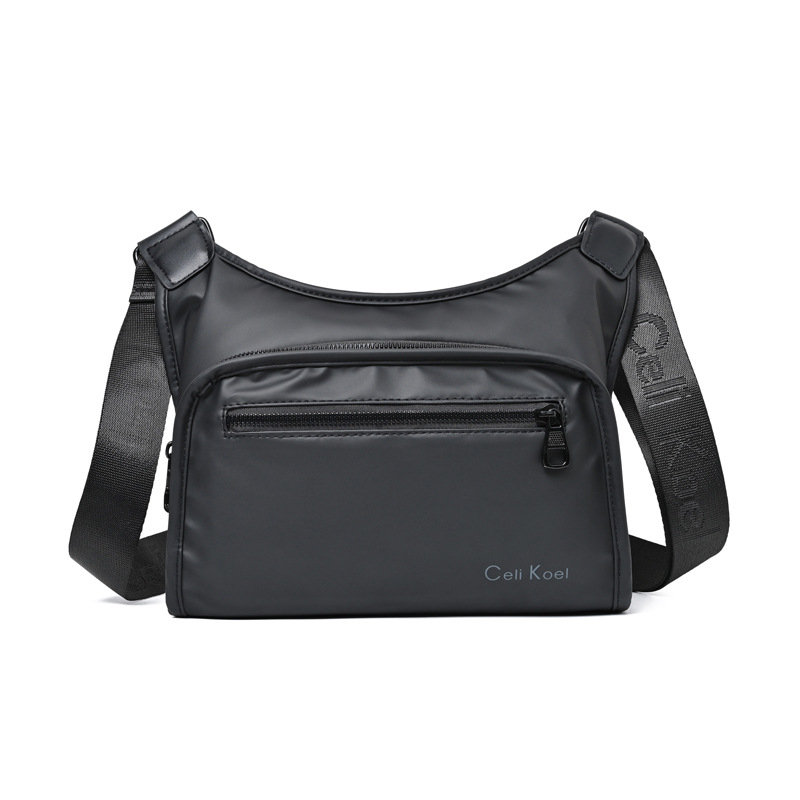 Muška crossbody torba s neutralnim dizajnom, materijal kožna membrana, mogućnost skladištenja, za slobodno vrijeme putovanja, proljeće 2025.