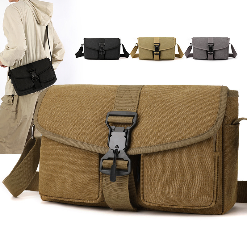 Xipeng platnena muška torba za prsa — prozračna, unisex stil, jednostavan dizajn, svakodnevna uporaba