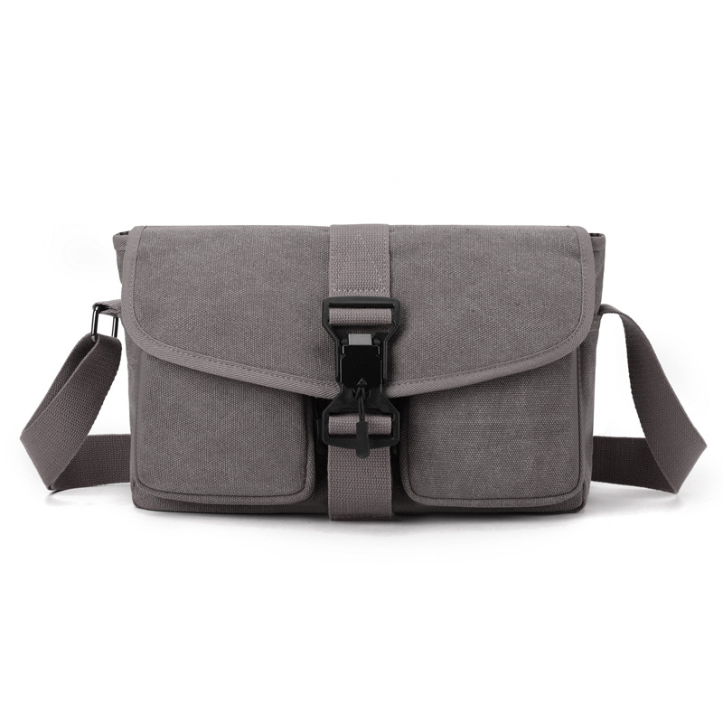 Xipeng platnena muška torba za prsa — prozračna, unisex stil, jednostavan dizajn, svakodnevna uporaba