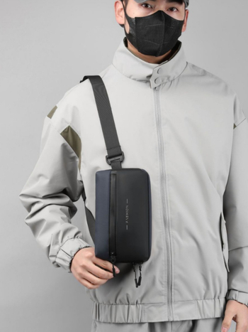 Ανδρική τσάντα στήθους, street-trend στυλ, νάιλον αδιάβροχο, μάρκα Wanke Shang