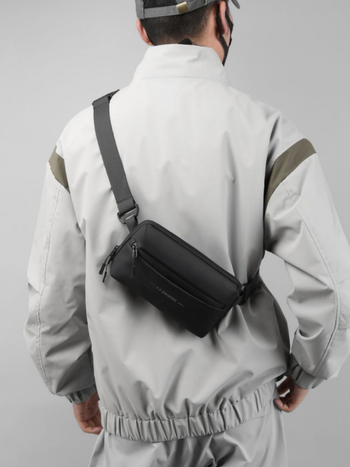Ανδρική τσάντα στήθους, street-trend στυλ, νάιλον αδιάβροχο, μάρκα Wanke Shang