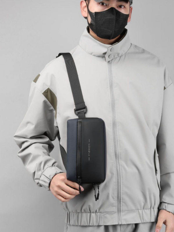 Ανδρική τσάντα στήθους, street-trend στυλ, νάιλον αδιάβροχο, μάρκα Wanke Shang