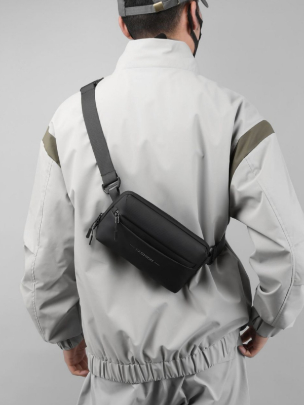 Ανδρική τσάντα στήθους, street-trend στυλ, νάιλον αδιάβροχο, μάρκα Wanke Shang