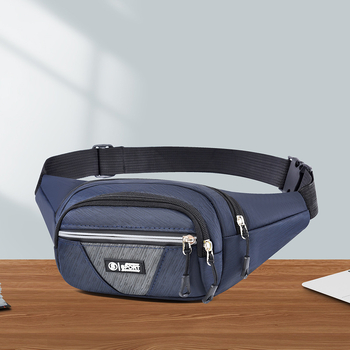 Muška torba za struk, Oxford platno, ultra lagana, džep za 9-inčni prijenosnik, gradski stil