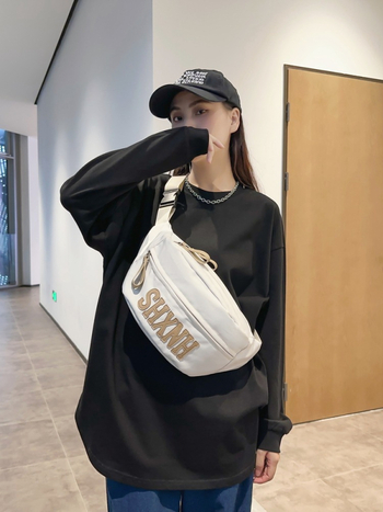 Τσάντα crossbody για άνδρες και γυναίκες με φερμουάρ, Oxford ύφασμα, μαλακή κατασκευή, εσωτερική τσέπη με φερμουάρ