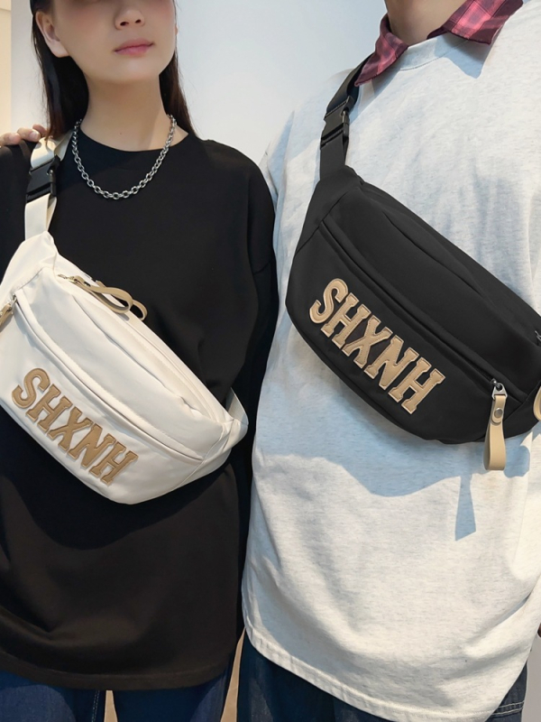 Τσάντα crossbody για άνδρες και γυναίκες με φερμουάρ, Oxford ύφασμα, μαλακή κατασκευή, εσωτερική τσέπη με φερμουάρ