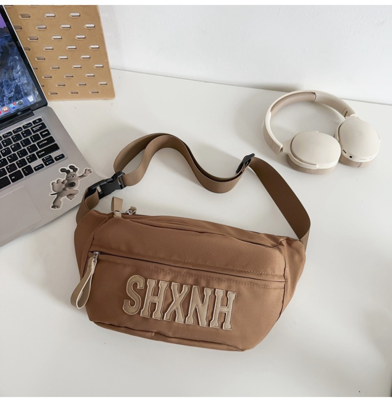 Τσάντα crossbody για άνδρες και γυναίκες με φερμουάρ, Oxford ύφασμα, μαλακή κατασκευή, εσωτερική τσέπη με φερμουάρ