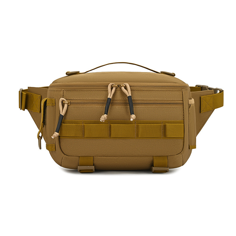 Muška pojasna torba s crossbody remenom, otporna tkanina, poliester podstava, kompatibilna s 8-inčnim prijenosnikom