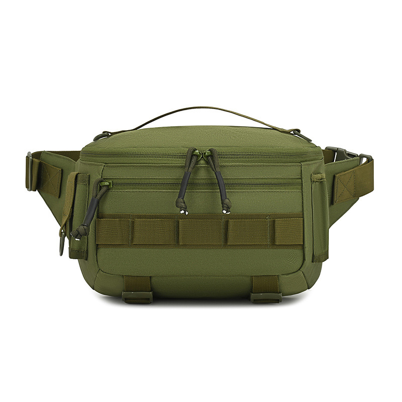 Muška pojasna torba s crossbody remenom, otporna tkanina, poliester podstava, kompatibilna s 8-inčnim prijenosnikom