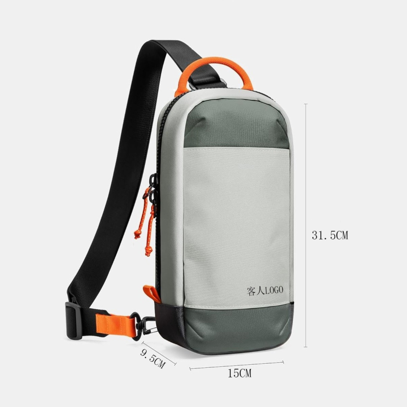 Crossbody torba, casual stil, od Oxford tkanine, u obliku jastuka, zatvaranje na zip, unutarnji džep sa zipom.