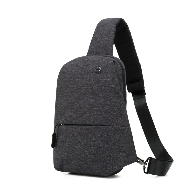 Geantă de piept pentru bărbați, stil stradal, din pânză Oxford, impermeabil, respirabil, anti-furt