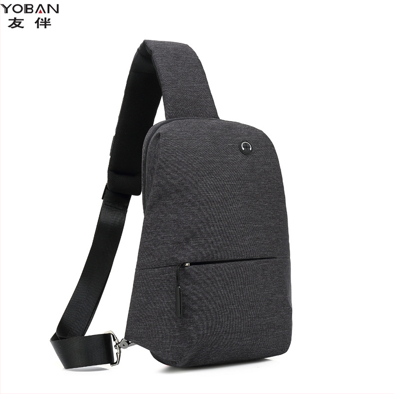 Geantă de piept pentru bărbați, stil stradal, din pânză Oxford, impermeabil, respirabil, anti-furt