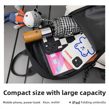 Muška crossbody torba Belfort 2188, najlon, vodootporna, uzorak slova