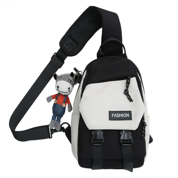 Muška crossbody torba Belfort 2188, najlon, vodootporna, uzorak slova