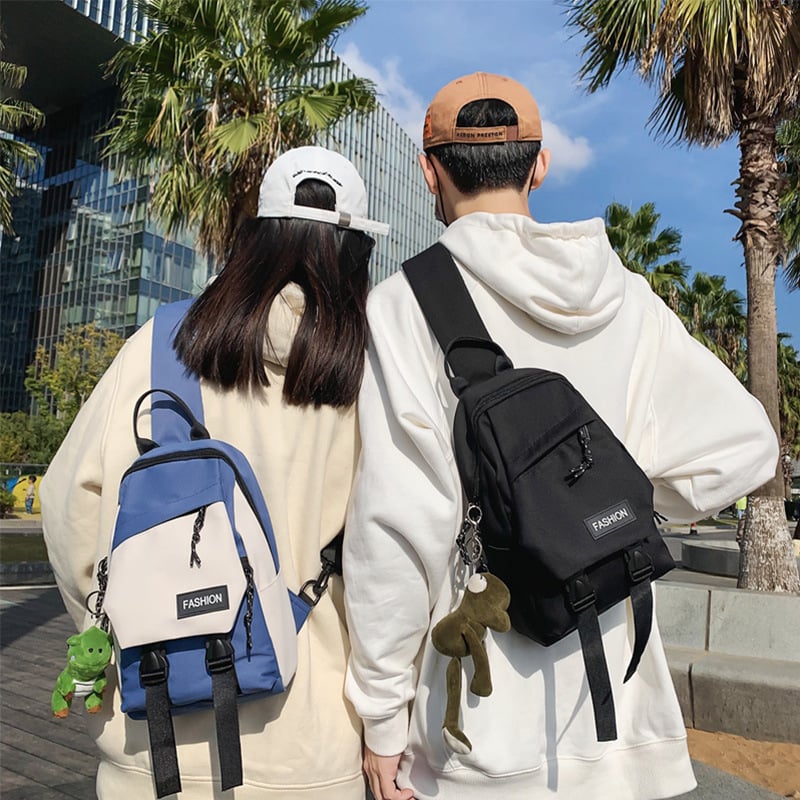 Muška crossbody torba Belfort 2188, najlon, vodootporna, uzorak slova