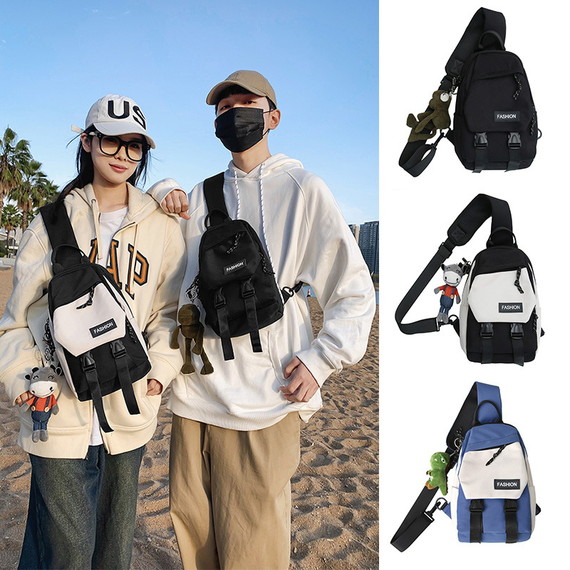 Muška crossbody torba Belfort 2188, najlon, vodootporna, uzorak slova