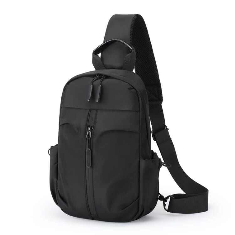 Geantă de piept pentru bărbați – nylon impermeabil, stil de călătorie pentru relaxare, căptușeală din poliester, primăvara 2025