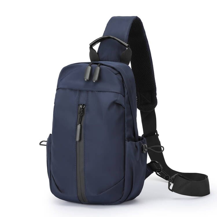 Geantă de piept pentru bărbați – nylon impermeabil, stil de călătorie pentru relaxare, căptușeală din poliester, primăvara 2025