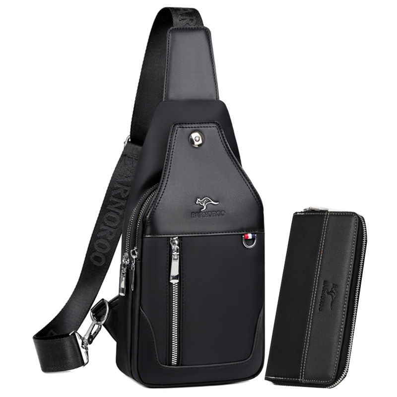 BARNOROO Muška torba za prsa od Oxford tkanine, vodootporna, prozračna, ultra lagana, street stil