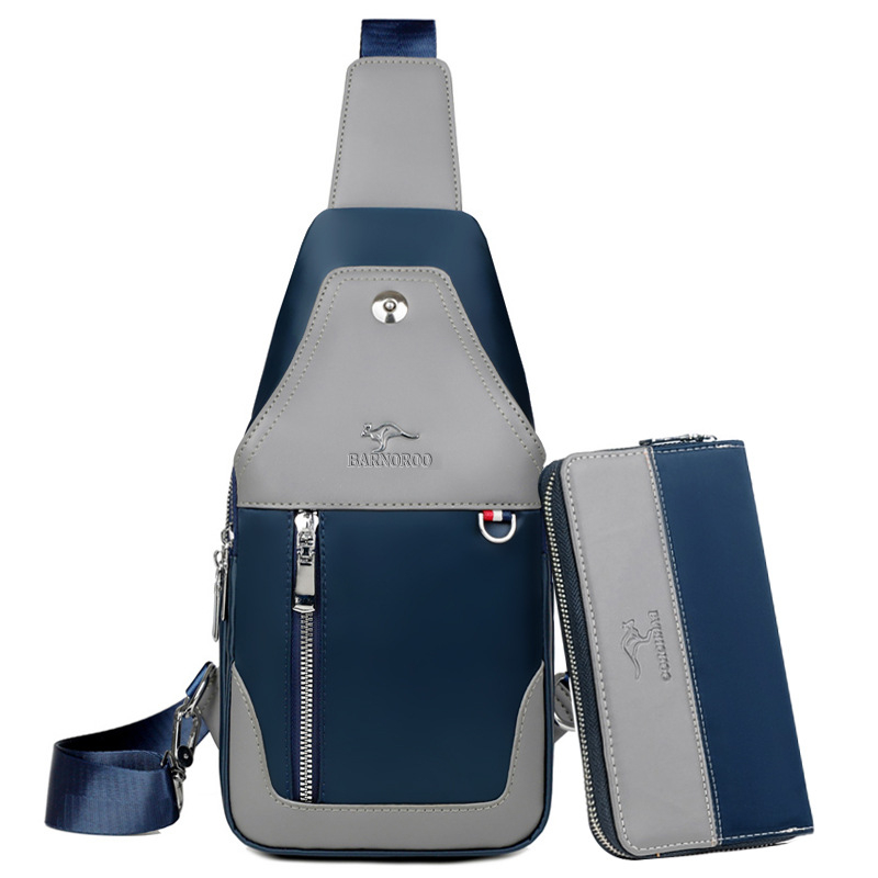 BARNOROO Muška torba za prsa od Oxford tkanine, vodootporna, prozračna, ultra lagana, street stil