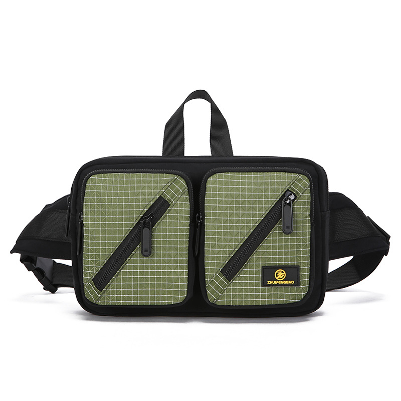 Geantă de piept pentru bărbați din nailon, respirabilă, căptușeală din poliester, Toamna 2025, pentru călătorii de agrement