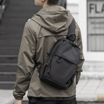 Muška crossbody torba za putovanje — opušten stil, poliester, Oxford podstava, za slobodno vrijeme