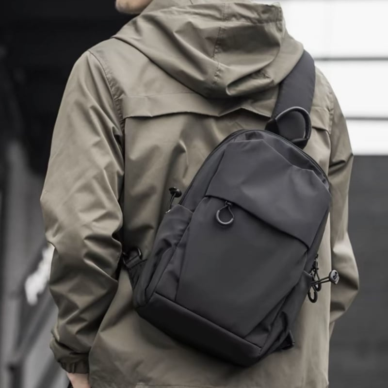 Muška crossbody torba za putovanje — opušten stil, poliester, Oxford podstava, za slobodno vrijeme