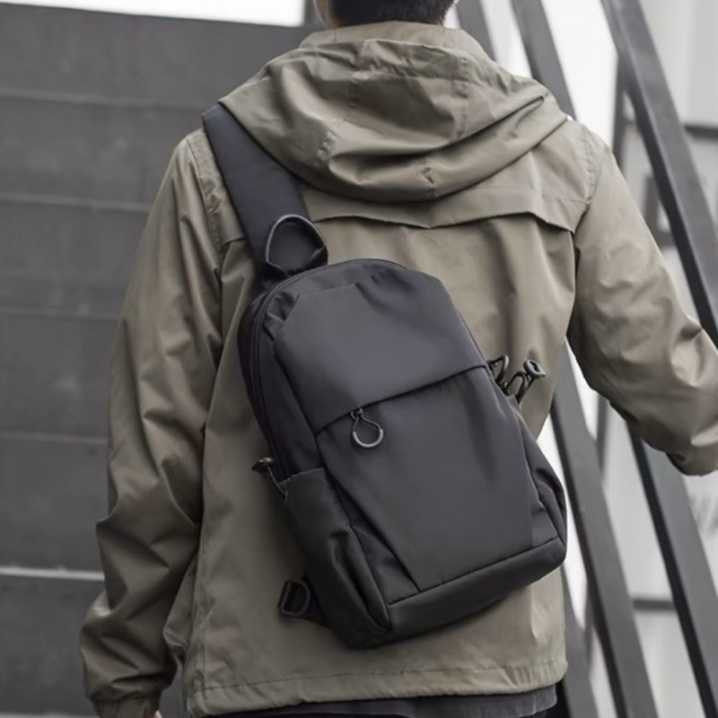 Muška crossbody torba za putovanje — opušten stil, poliester, Oxford podstava, za slobodno vrijeme