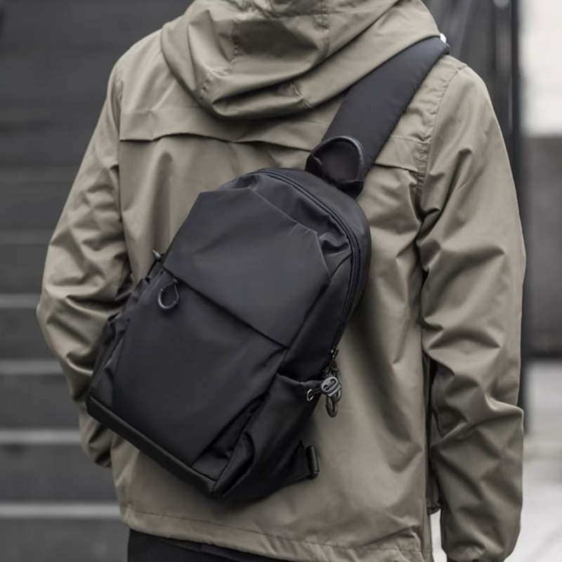 Muška crossbody torba za putovanje — opušten stil, poliester, Oxford podstava, za slobodno vrijeme