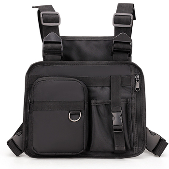 Geantă tactică pentru piept, din Oxford, rezistentă la uzură, căptușeală poliester, stil mixt pentru utilizare zilnică