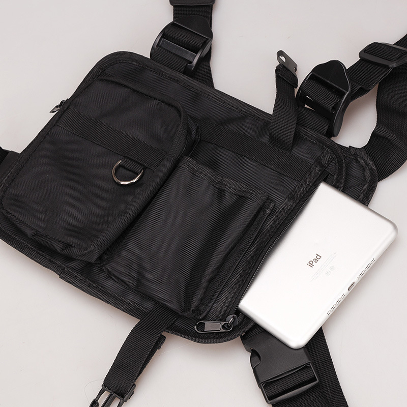 Geantă tactică pentru piept, din Oxford, rezistentă la uzură, căptușeală poliester, stil mixt pentru utilizare zilnică