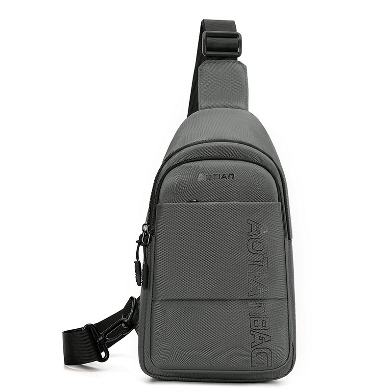 Muška prsna torba, gradska jednostavnost, Oxford platno, ultra lagana, kompatibilna s 10-inčnim uređajem, brend Aotian