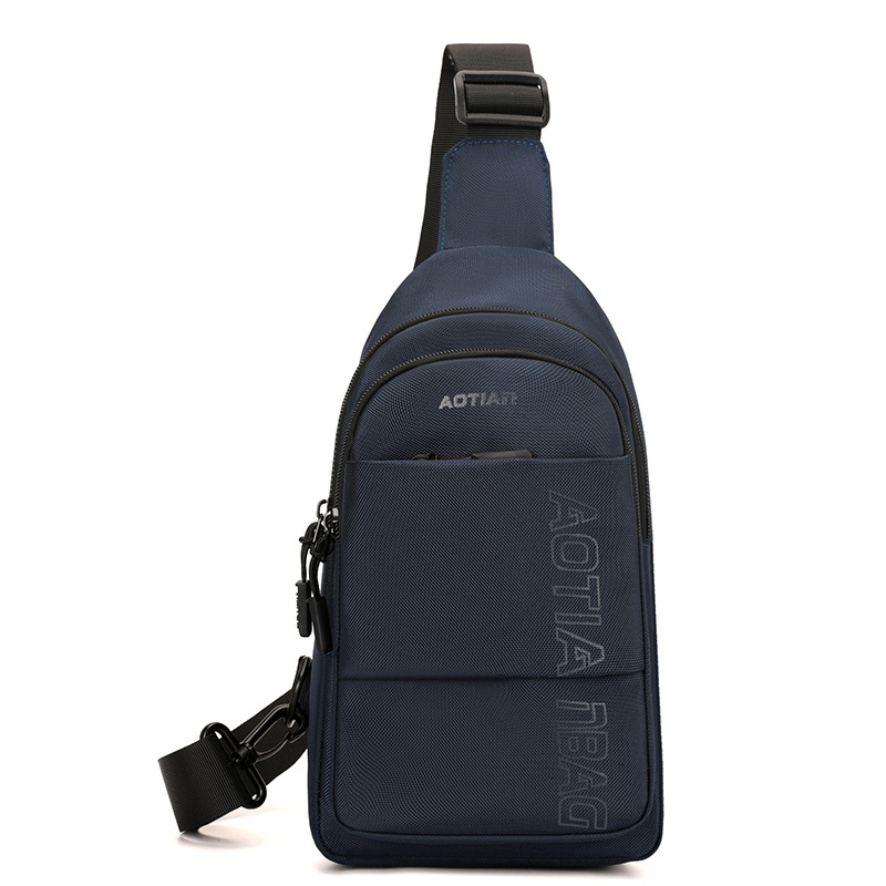 Muška prsna torba, gradska jednostavnost, Oxford platno, ultra lagana, kompatibilna s 10-inčnim uređajem, brend Aotian