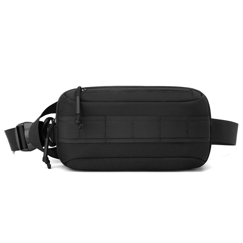 Muška crossbody torba za otvoreno i putovanja, Oxford tkanina, vodootporna, jednobojni uzorak, poliester podstava