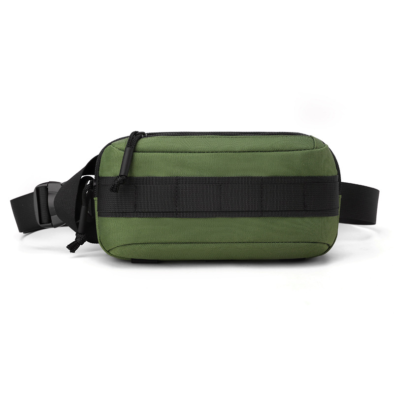 Muška crossbody torba za otvoreno i putovanja, Oxford tkanina, vodootporna, jednobojni uzorak, poliester podstava